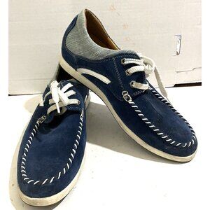 TOTO height increase  Men’s Size 10 Blue Suede comfort casual shoes